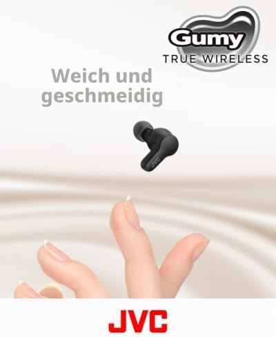HA-Z77T-B Gumy True Wireless Kopfhörer mit weichen Elastomer Ohrstöpseln, 3 Sound-Modi, Bluetooth 5.3, 24 Std. Akkulaufzeit, iPX4 Spritzwasserschutz, (Olive Black)