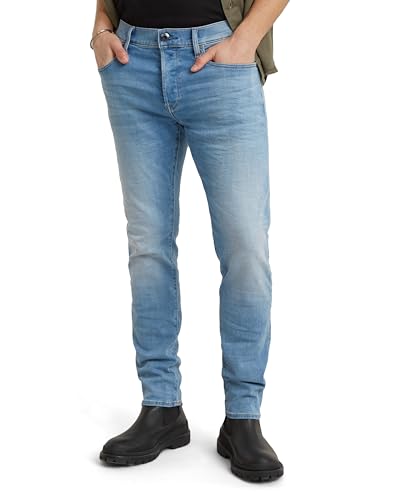 G-STAR 3301 Slim Jeans Vaqueros, Azul (Lt Indigo Aged 51001-8968-8436), 31W / 32L Hombre
