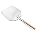 New Star Foodservice 50219 Aluminum Pizza Peel, Wooden Handle, 9 x 11 inch Blade, 26 inch overall
