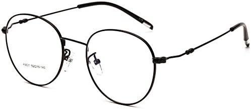Langford Retro Round Unisex Full Metal Frame Eyewear Glasses 50mm Clear Lens With Case Cleaning Cloth 9827