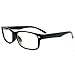 RETRO Nerd Thin Men Women Rectangular Frame Clear Lens Eye Glasses BLACK