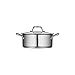 Tramontina Covered Dutch Oven Stainless Steel Tri-Ply Base 5 Quart, 80101/010DS