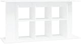 vidaXL Aquarium Stand White Engineered Wood 120x40x60 cm 3 Tiers
