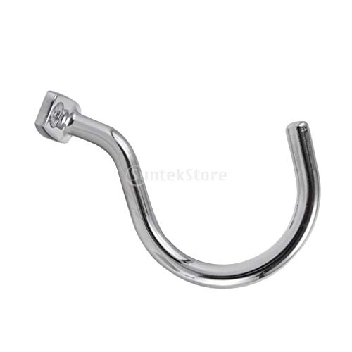 Silver Chrome Snooker Billiard Table Cue Hook to Hold Bridge Stick Pool Rack Billiard Accessories with 2 Mounting Screws