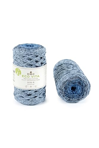 DMC - Eco Vita 4 Multico | Gerecycled katoengaren - met plantenlabel | 250 g - 200 m - 6 kleuren