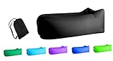 Jsutyer Inflatable Lounger Portable Air Couch, Air Sofa Bag, Indoor or Outdoor Inflatable Chair, Ideal for Child, Inflatable Lounge for Camping Beach Park and Backyard
