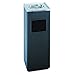 Safco Products 9696BL Square Ash And Trash Trash Can, Black primary