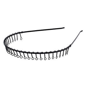 Slb Works Brand New Black Mens Alice Band Metal Toothed Sports