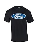 Ford T-shirt Blue Ford Logo Oval Design-black-xxl