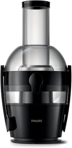 Centrifuga Philips Serie 3000 - Potenza 800W, Tecnologia QuickClean, Apertura di inserimento extra large da 75mm, Capacità 2L, Facile da assemblare e sciacquare (HR1856/70)