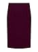 Persun Women Burgundy High Waist Pencil Skirt