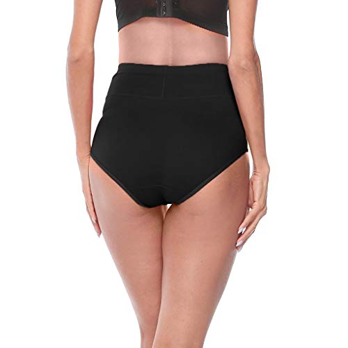 image for Emimarol Womens Underwear,Mid Waist No Muffin Top Full Coverage Cotton
