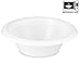 Basix 12 Ounce Disposable Bowls Microwave Safe 100 Count White