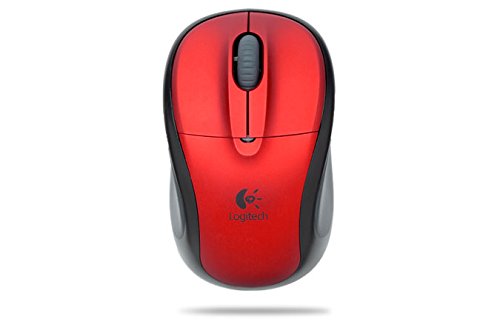 Logitech V220 Cordless Notebook Mouse - Red