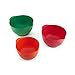 KitchenAid Classic Plastic Mixing Bowls, Green/Red/Orange, Set of 3 -