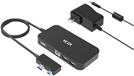 Iczi Surface Pro Dock Usb Hub With 4k Hdmi Displayport 3 Usb Port Audio Rj45 Gigabit