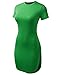 ALL FOR YOU Women's Short Dolphin T-Shirt Dress Kelly Green Medium