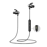 SOUNDPEATS Bluetooth Headphones IPX8 Sweatproof, Wireless Earbuds with Magnetic Charging Contactor, APTX HD Audio CVC Noise Cancellation, 14 Hours Playtime Bluetooth 5.0, Sports Earphones Built-in Mic