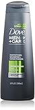 Dove Men + Care 2 in 1 Shampoo & Conditioner, Fresh Clean 12 oz (Pack of 2)