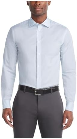 calvin klein wrinkle free dress shirt Calvin Klein Men's Solid Regular-Fit Stretch Dress Shirt - Soft Pink