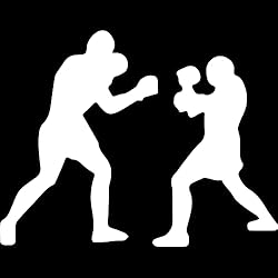 Transparent Decal Stickers of Boxers Boxing