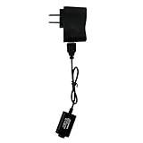 Nasin USB Cable Charger with Adapter for Ecigarette Battery(Black)