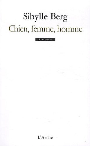 Chien, femme, homme