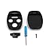 UTSAUTO 4 Buttons Replacement for Key Fob Remote Shell Case Cover Key Fob Cover Housing Fit for Honda Accord Civic CR-V 1PC Pack (Only Casing)