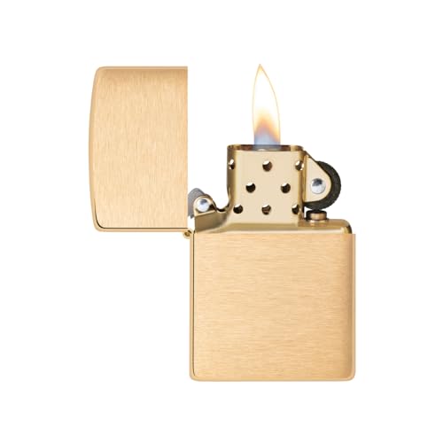 Zippo 204B New Windproof Lighter - Brushed Brass