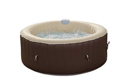 EASE.ZONE 7150017 Spa aufblasbar beheizt, 800 Liters, Schwarz, 180 x 180 x 65 cm