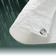 Kitmaster Supplies White Waterproof Tarp Tarpaulin Ground Sheet Cover 80GSM