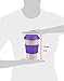 14 OZ 100% Organic Reusuable Travel Mug Purple TO GO coffee cup Biodegradable BPA Free FDA approved Leak proof silicone and heat resistant grip