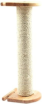Foerteng Scratching Post Natural Sisal Rope Vertical Cat Pet Training Column (B:Cage wall beams)