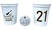 Finally Legal 21st Birthday Cups, Set of 12-16oz White and Gold Stadium Party Cups with 