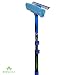 EVERSPROUT 5-to-13 Foot Swivel Squeegee and Microfiber Window Scrubber (20 Foot Reach) | 2-in-1 Window & Glass Cleaning Combo with Light-Weight, Aluminum Extension Pole | Includes 10-inch Blades