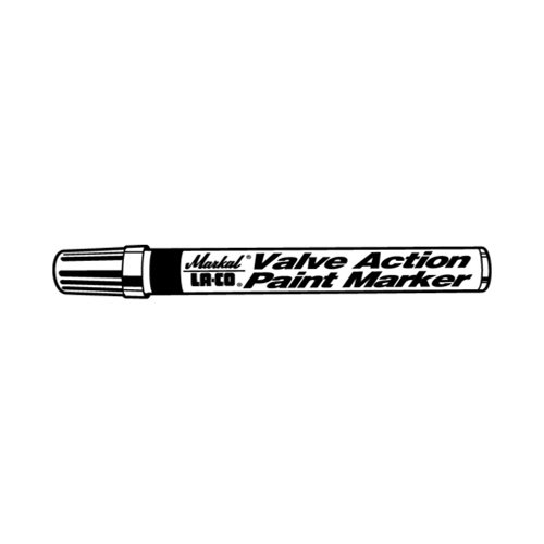 Markall 96823 Black Valve Action Paint Marker - Medium Tip