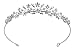 SAMKY Bridal Tiara Silver Rhinestone Wedding Crown for Brides Crystal Queen Headpiece