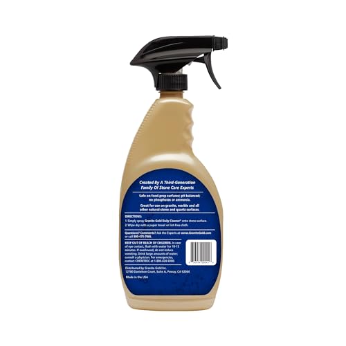 GRANITE GOLD DAILY CLEANER FOR GRANITE, MARBLE & OTHER NATURAL STONE & QUARTZ SURFACES, 32 OUNCES
