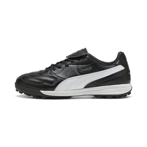 PUMA Unisex King LIGA Turf Football Boots, PUMA Black-PUMA Silver-PUMA White, 6 UK