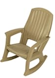 Taupe Outdoor Rocking Chair, 600-Lb. Capacity