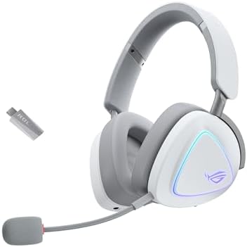 ROG Delta II - Casque Gaming sans Fil tri-Mode - Blanc