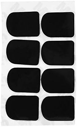 Kayool Clarinet Mouthpiece Patches, Soprano Borte Alto Tenor Saxophone Sax Clarinet Mouthpiece Patches Pads Cushions (Small Oval 0.3mm Black)