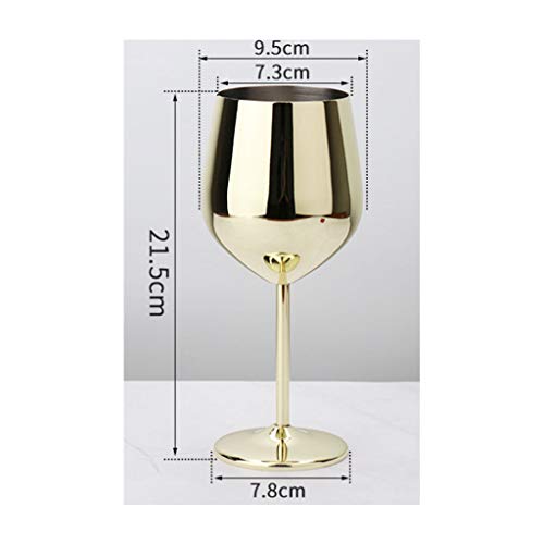 Fikujap Cocktailglas, Rotweingläser, Edelstahl 304 Glatt Spiegelpoliert, Langlebig, Wiederverwendbar, Für Bar Party… – Bild 7