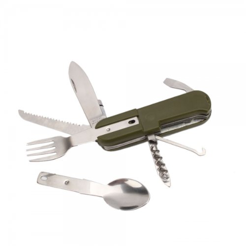 Stainless steel multi-function pocket knife fork spoon …