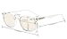 Reduce Eyestrain,Anti Blue Rays,UV Protection,Unisex Computer Reading Glasses(Clear,Amber Tinted Lenses) without Strength