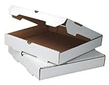 16" x 16" x 2" White Unprinted Corrugated Pizza