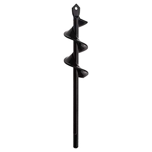 FUNTECK Bulb Planter Auger Drill Bit for Planting Bulbs and Seedlings, Fits 3/8 inch or Larger Drill (1.6" x 9")