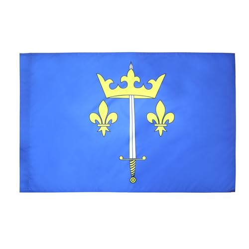 AZ FLAG - Joan of Arc Flag - 3x5 Ft - Jeanne dArc Banner with Sleeve - 100% Polyester - Fade Resistant - Vivid Colors - 3 x 5 Feet - 150x90 Cm