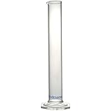 Glass Hydrometer Test Tube Jar- Beaker for Whiskey, Spirits, Distilled Alcohol, Moonshine, Homebrew beer, home wine making kits. Non Graduated Borosilicate Cylinder For Use with Alchoholmeter Tester.