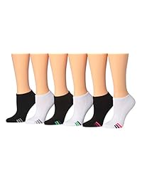 Tipi Toe - Calcetines deportivos para mujer (6 pares, corte bajo)